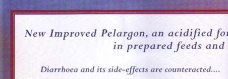 Pelargon: Diarrhoean and its side-effects are counteracted